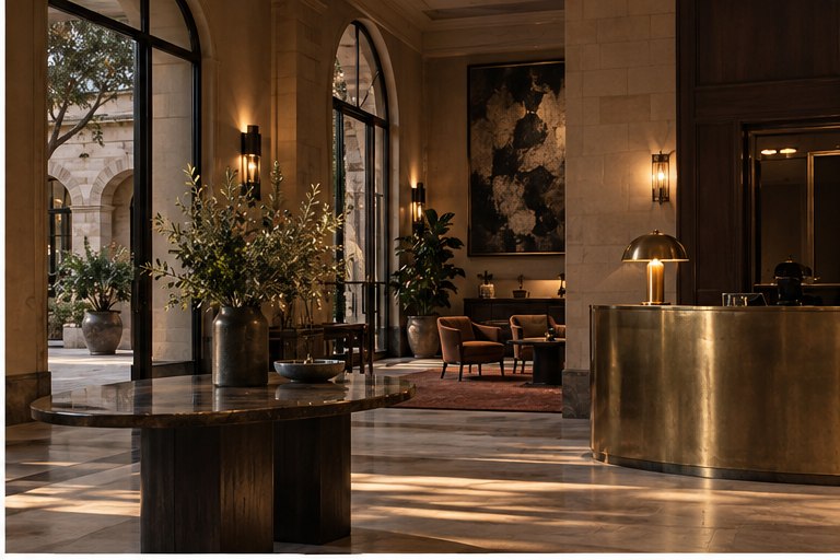 Pevskodryna reception and lobby